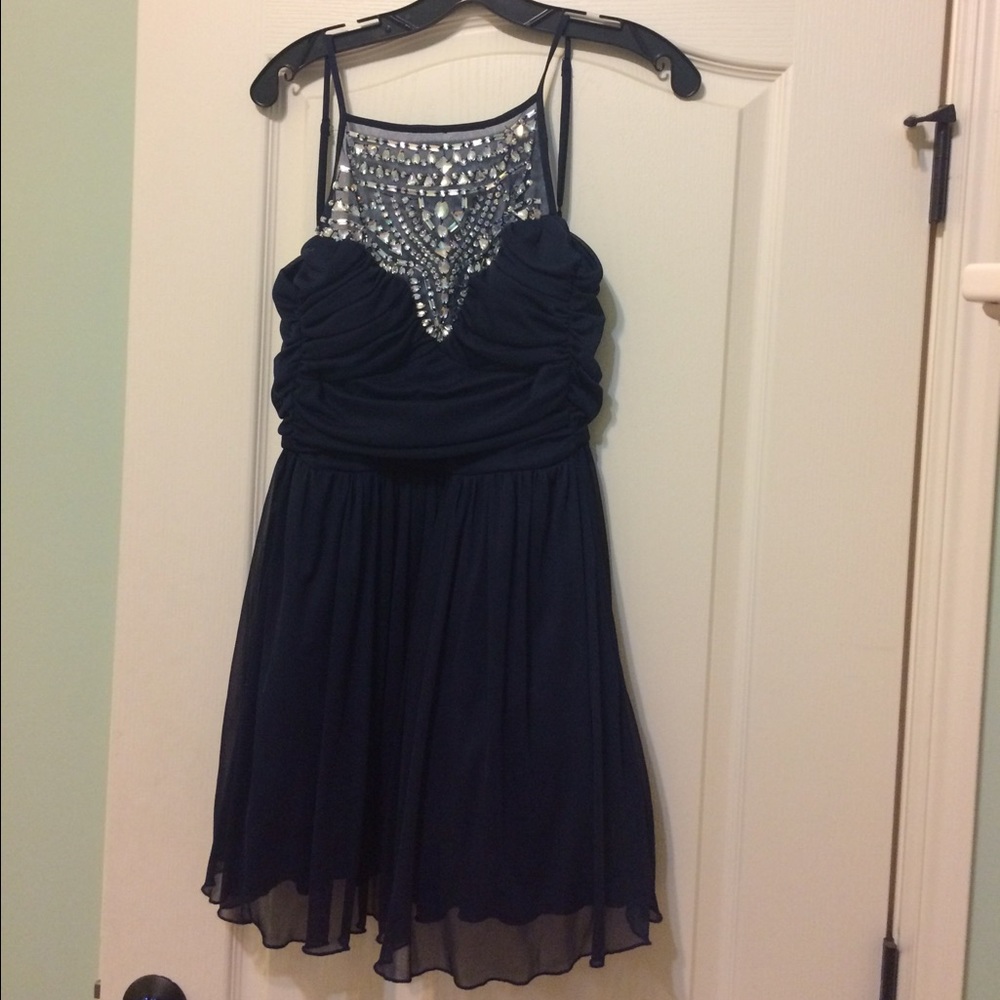 Royal Blue Jeweled Homecoming/Prom dress