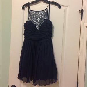 Royal Blue Jeweled Homecoming/Prom dress