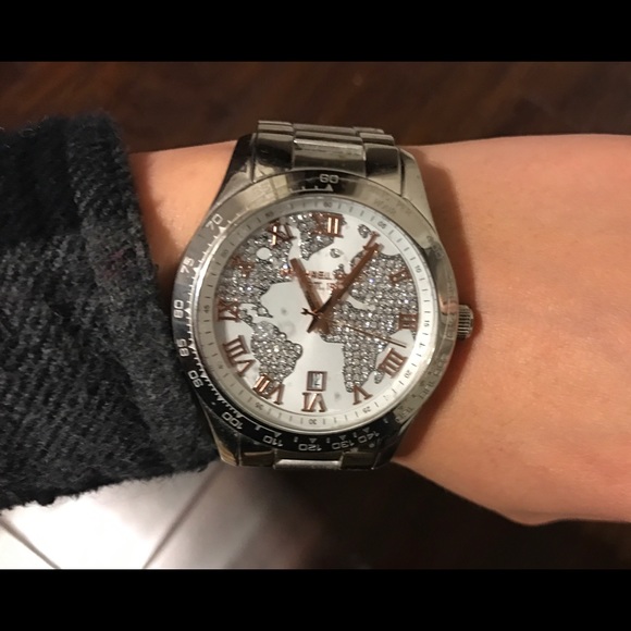Michael Kors Accessories - Michael Kors Layton Silver 44 MM Watch