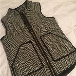 J. Crew Herringbone Vest