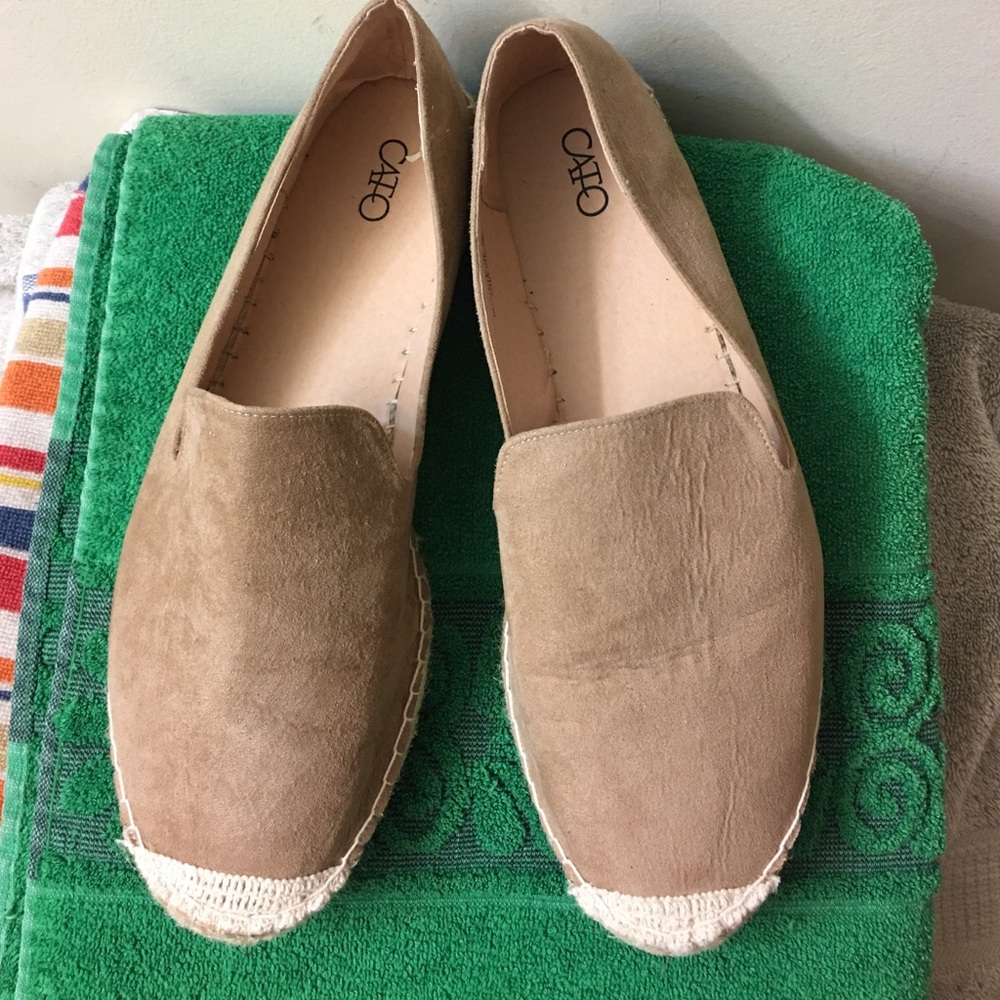 Tan/Ivory  Nubuck Espadrilles