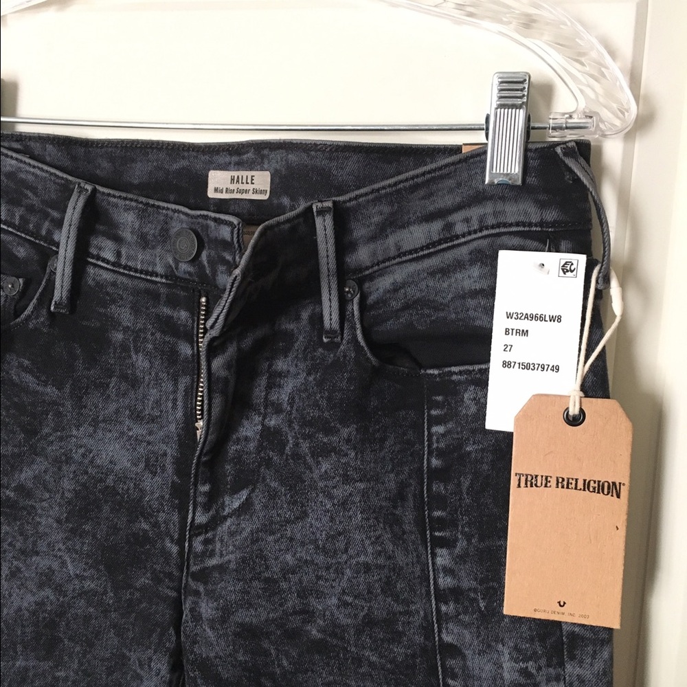 True Religion Jeans Halle Super Skinny Size W27 - Picture 3 of 4