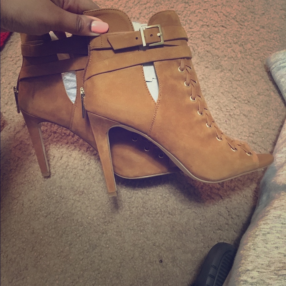 BCBG Suede Booties, worn ONCE!