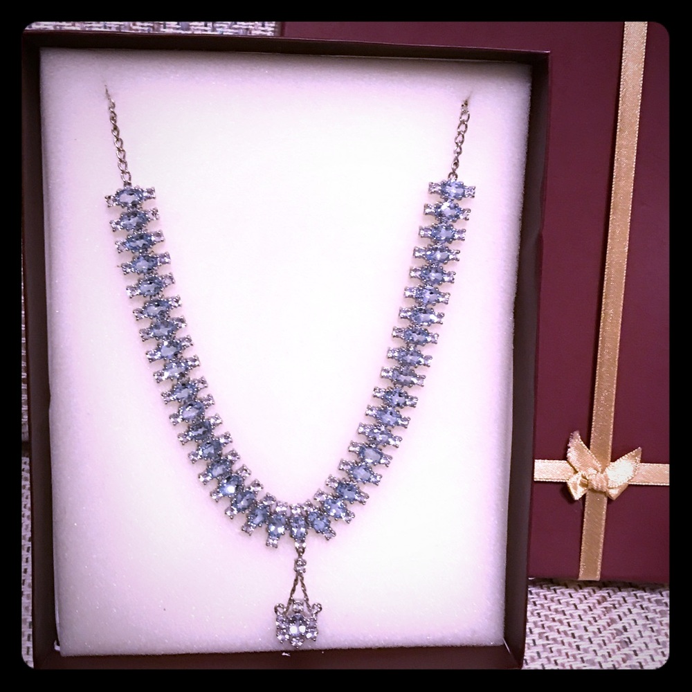 Silver With Topaz Necklace