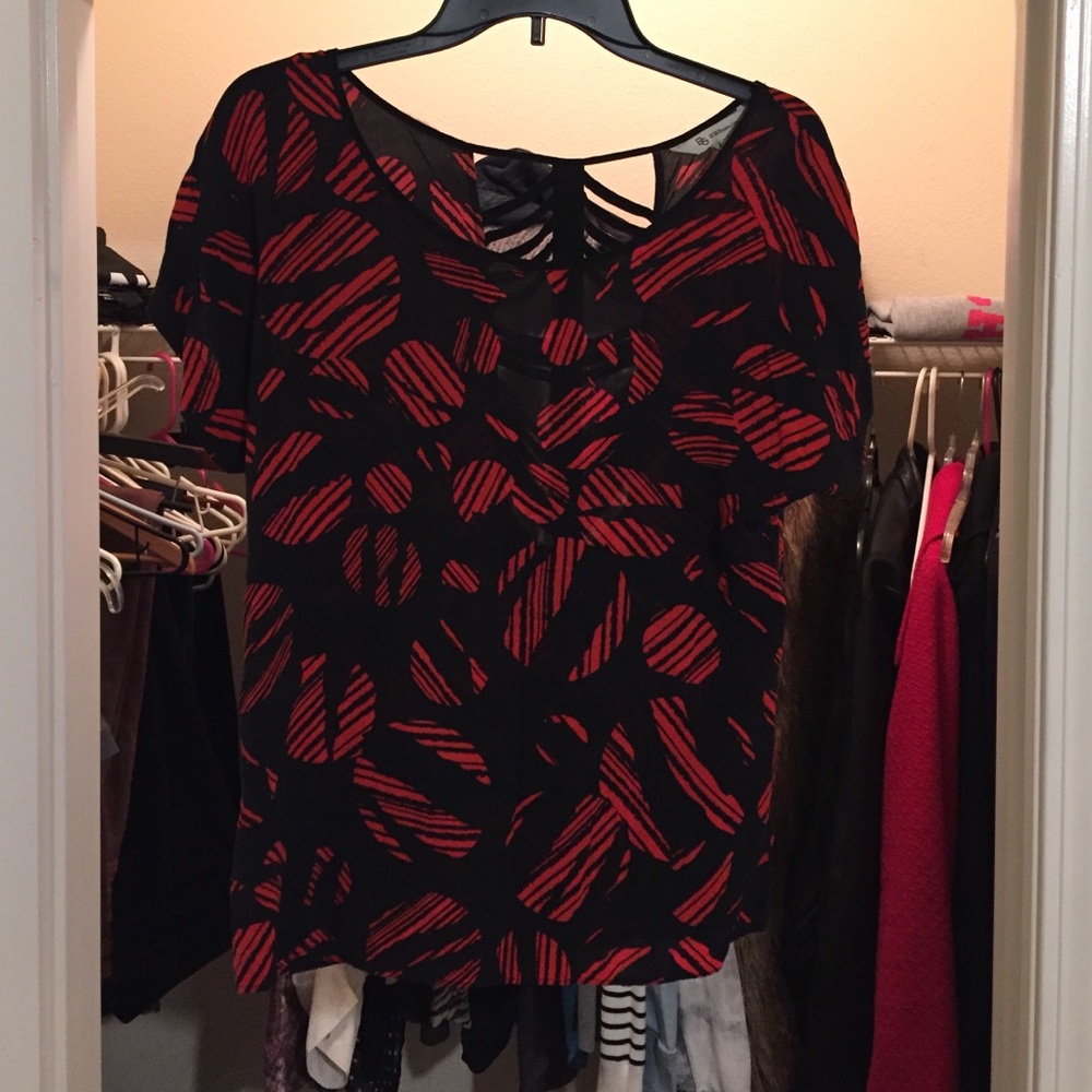 BCBGeneration Loose Fitting Black Top