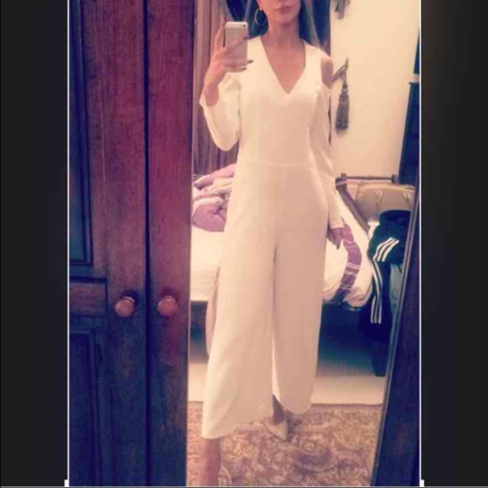Asos cold shoulder jumpsuit