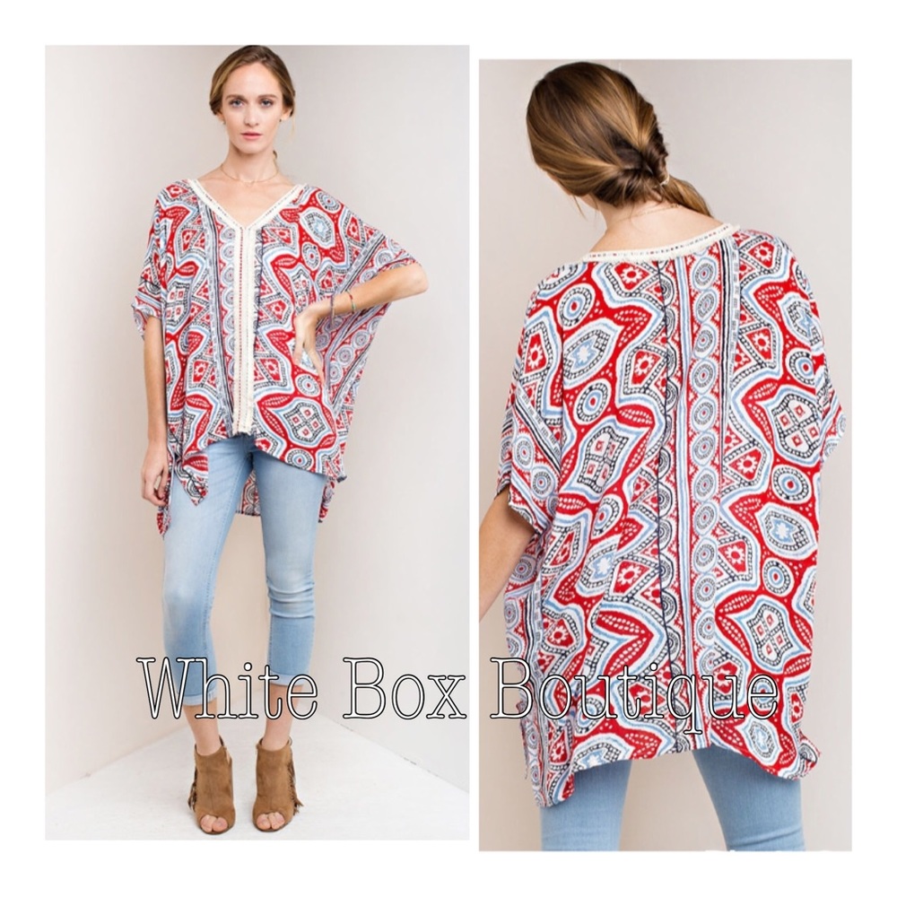 Abstract Print Tunic - Picture 2 of 4