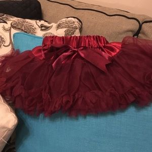 Infant maroon tutu