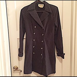 Black Dress with White Stripes
