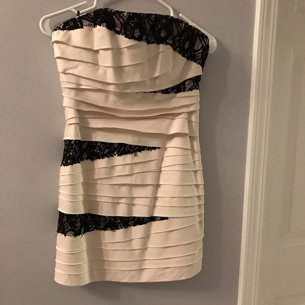 Bebe strapless party dress