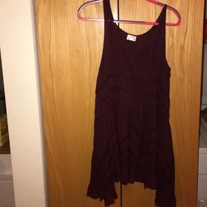 Free People Voile and Lace trapeze slip dress