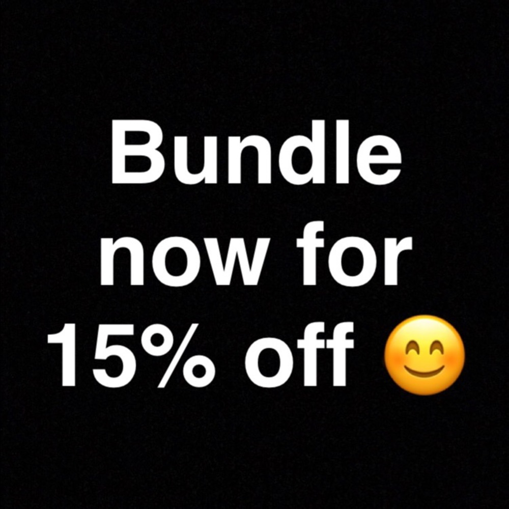 Bundle now for 15% off!!!!!