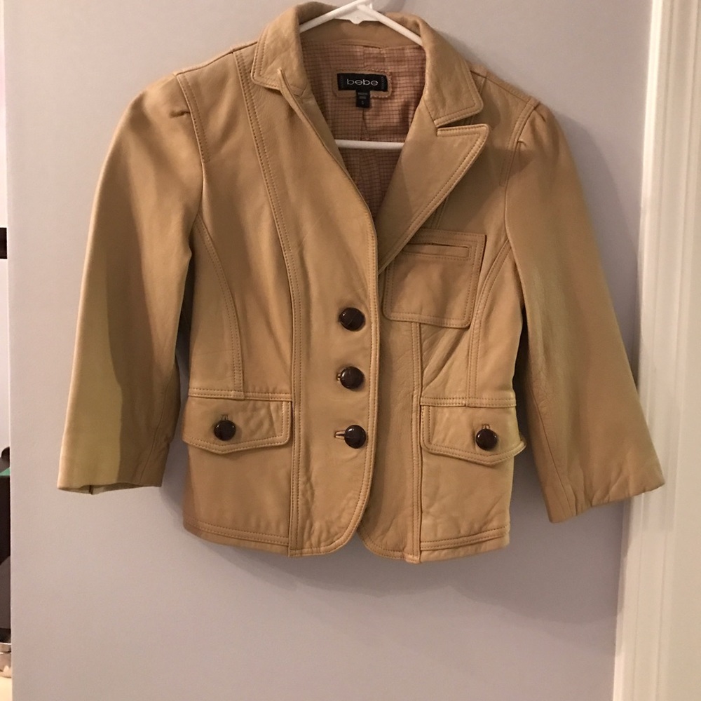 Bebe leather blazer