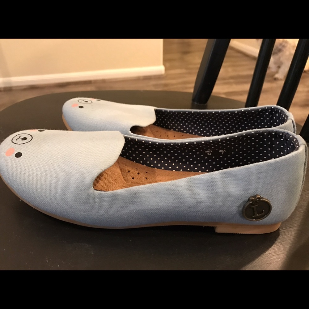 Loly in the Sky Bear Ballerina Flats Size 7