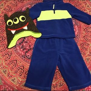 Children's Place 3 pc matching "Monster" set.