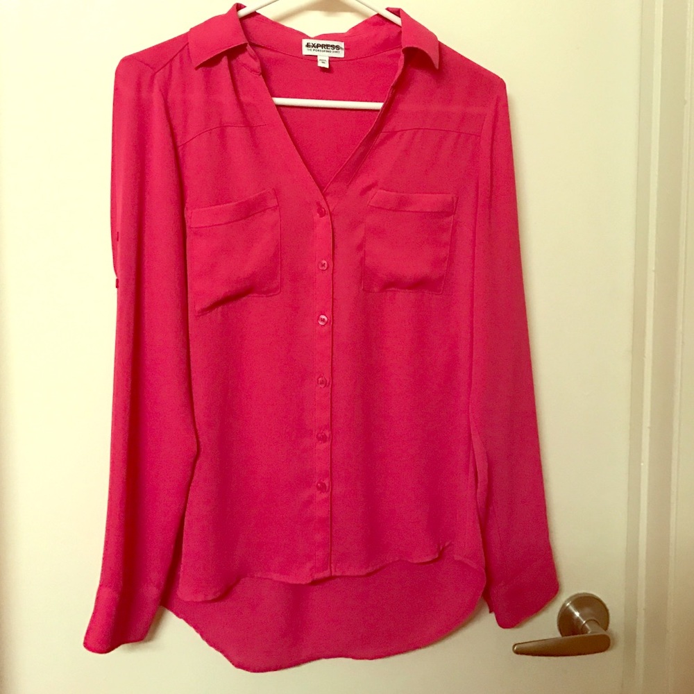Hot Pink Express blouse
