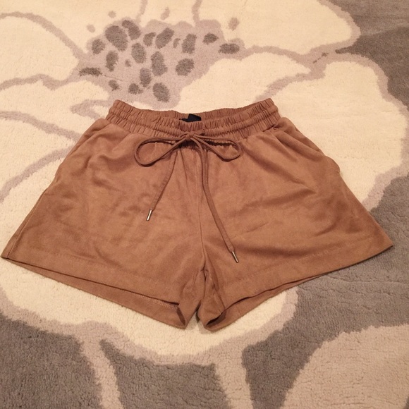 H&M Pants - H&M Suede Shorts - Brown