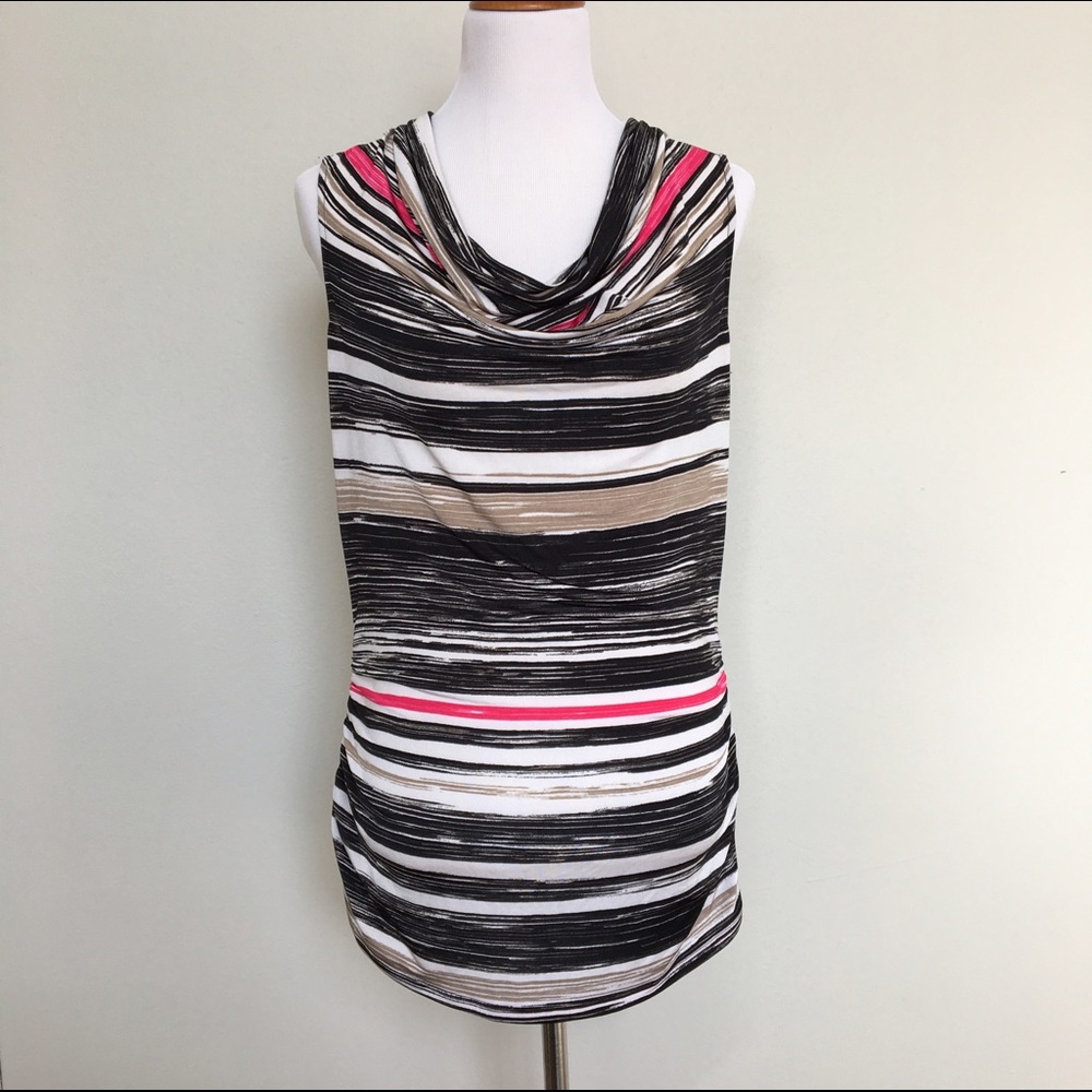 NWT Striped sleeveless Blouse
