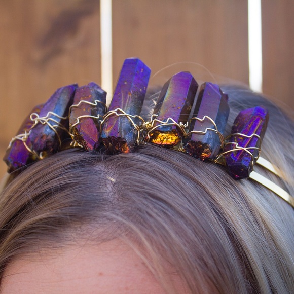 Purple Dragon Hologram Titanium Quartz Crown ✨💜✨ - Picture 4 of 4