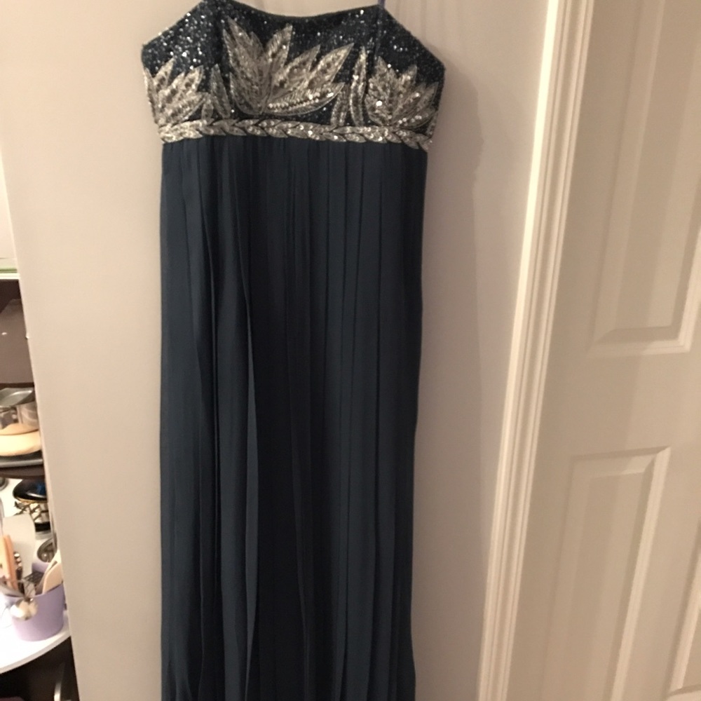 Strapless evening gown
