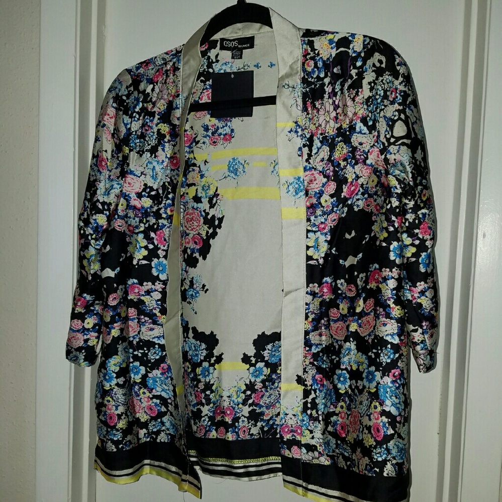 Asos Floral Lightweight Cardigan