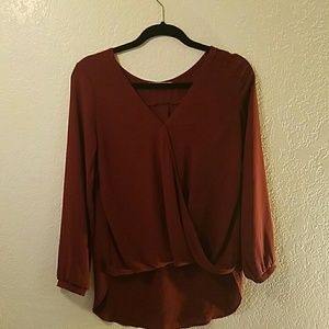 Lush maroon blouse
