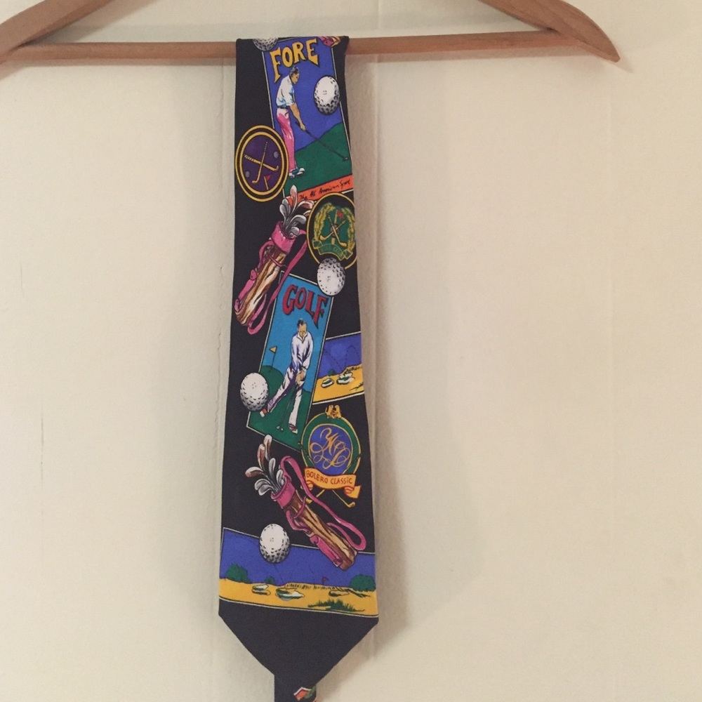 Vintage Golfing tie by addiction