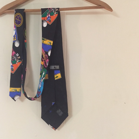Vintage Golfing tie by addiction - Picture 2 of 2