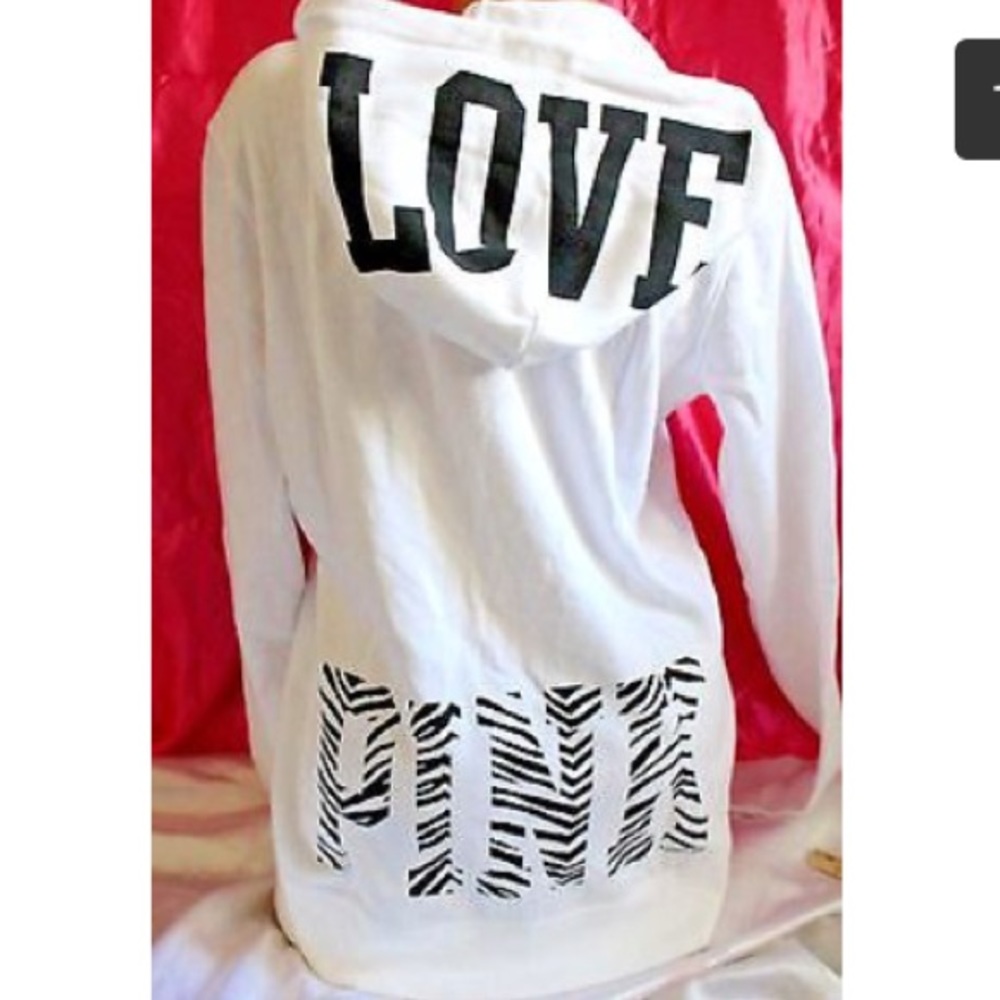 VS PINK all white boyfriend sweat set ISO ISO ISO