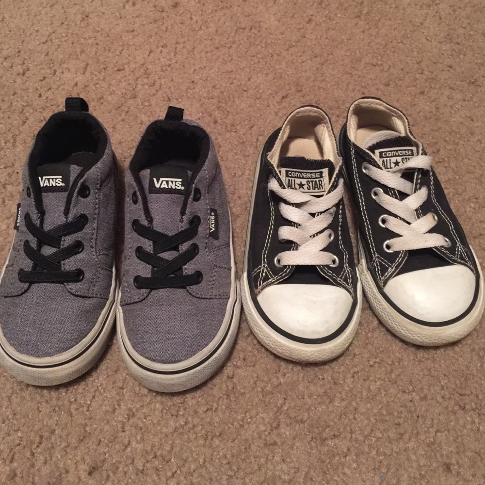 Toddler boy Vans and Converse