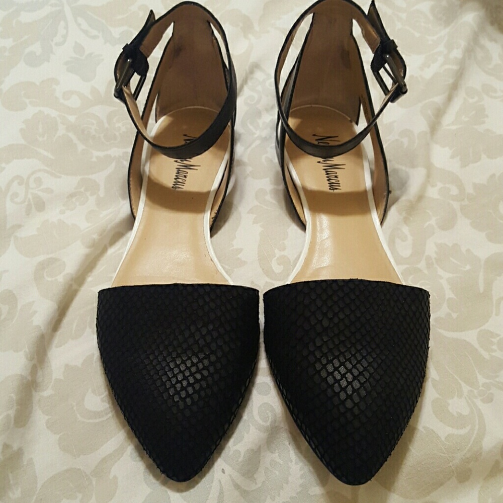 Neiman Marcus D'Orsay Flats