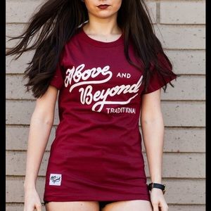 Above and Beyond classic tee