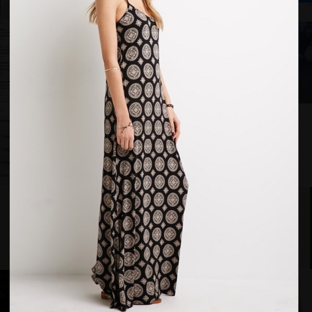 Forever 21 black mandala dress