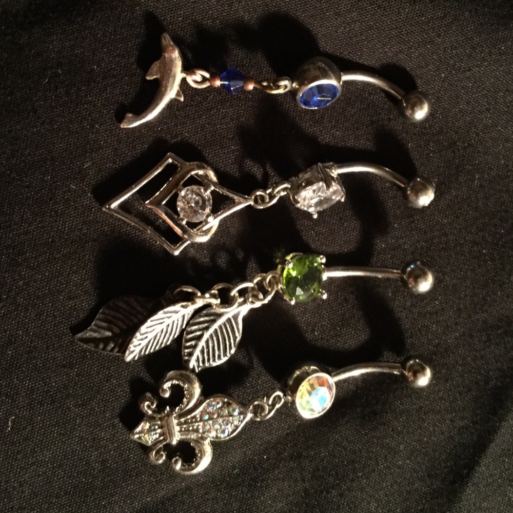 Four Beautiful Navel Rings