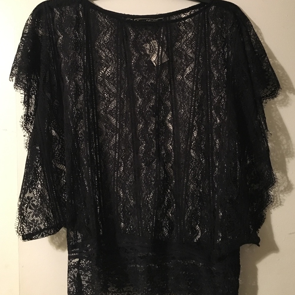 Black Lace Blouse
