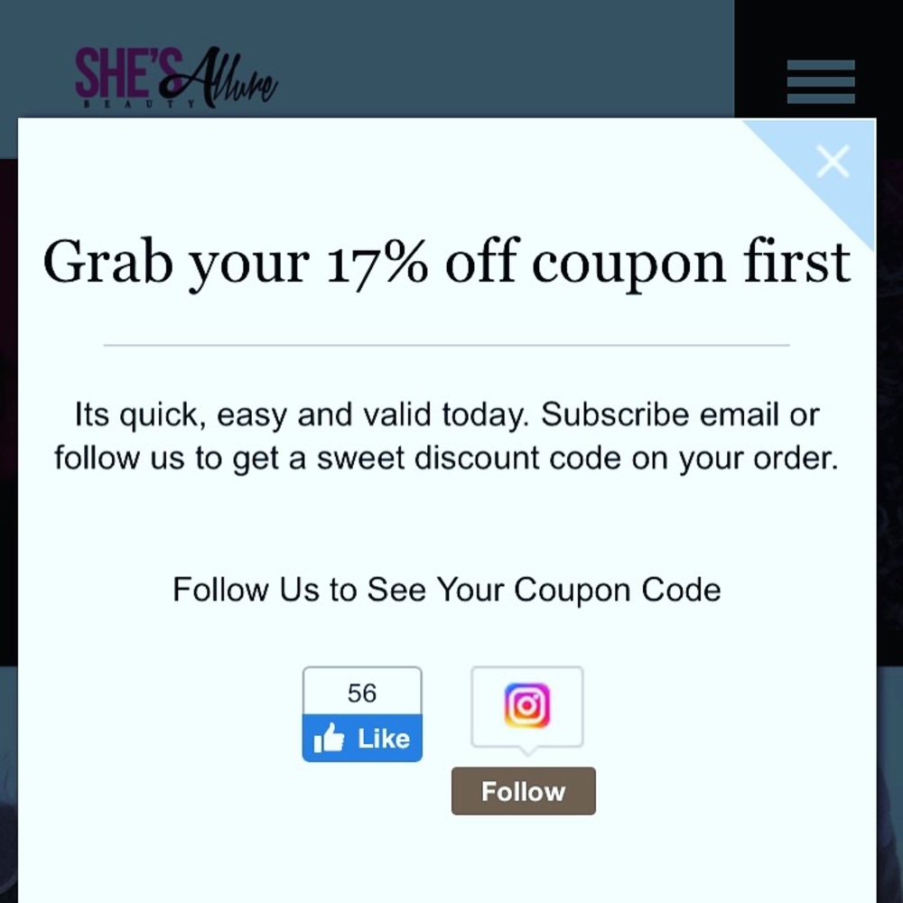 Visit us on our website to get your coupon