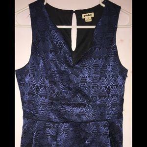 Love Richie blue and black dress