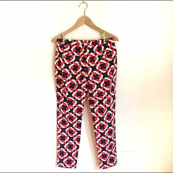 Tommy Hilfiger NWOT patterned crop trouser pant - Picture 6 of 6