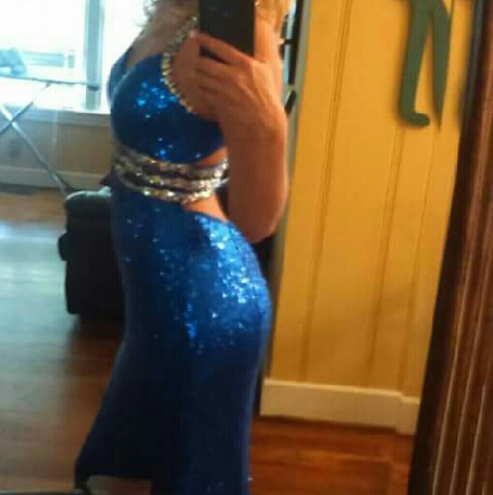 Royal blue prom dress worn once
