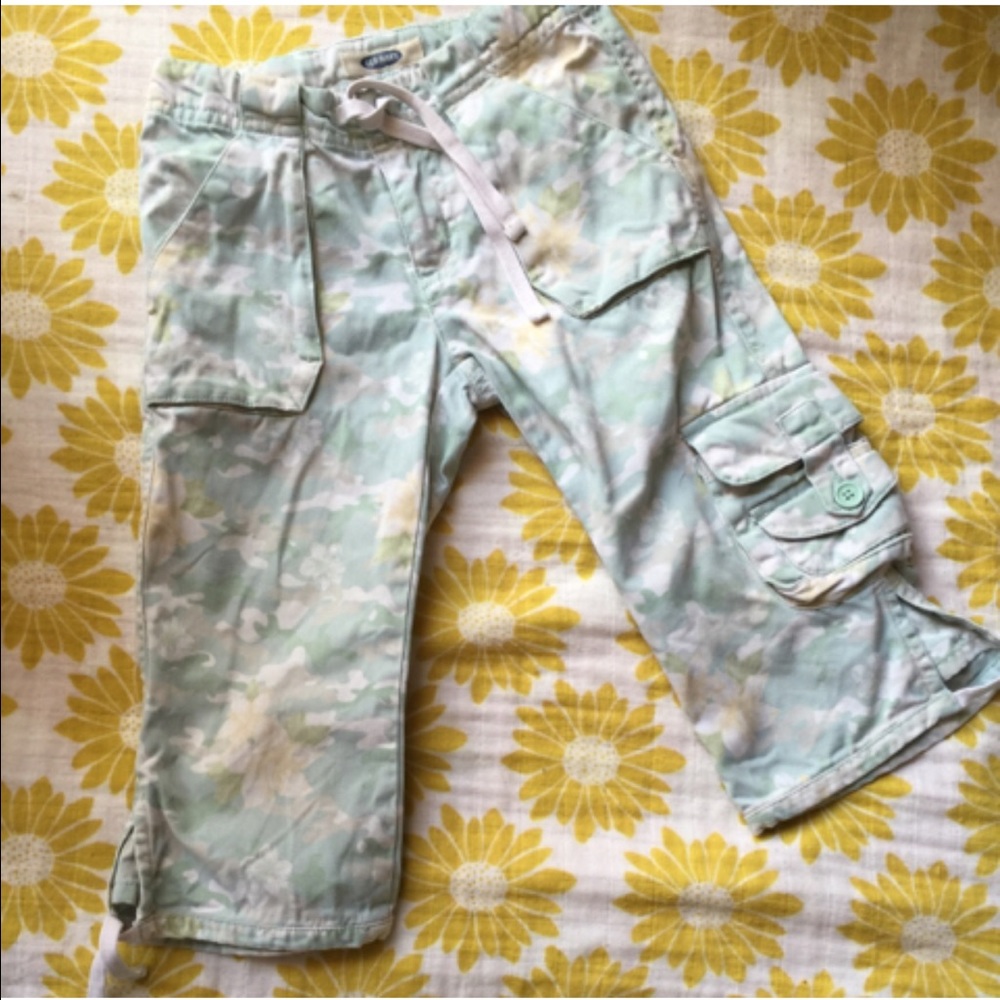 Old navy floral cargo pants