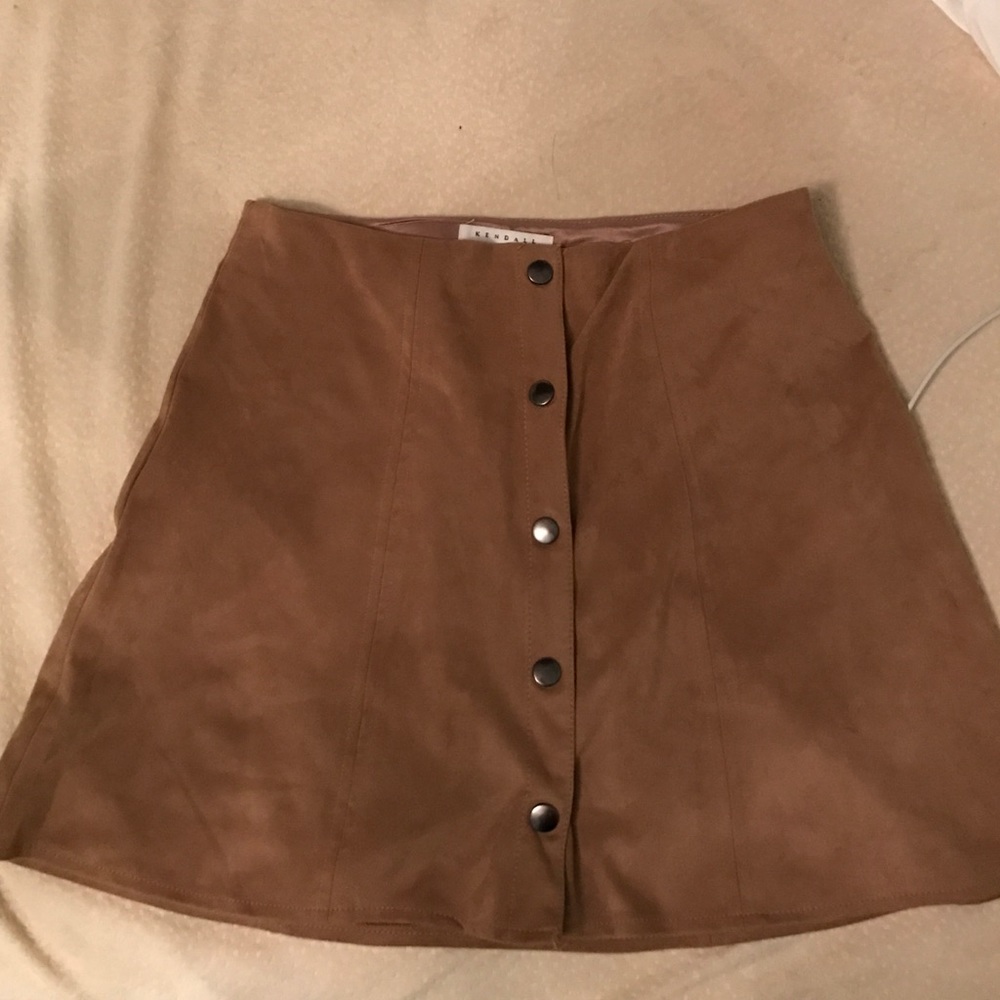 Kendall and Kylie suede skirt