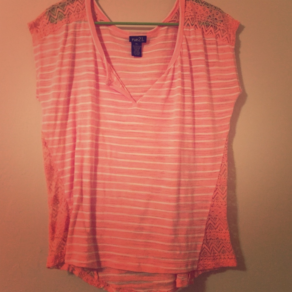 Thin Lace Orange Top