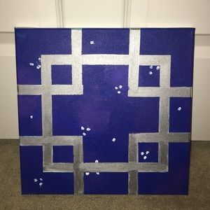 Galaxy background with sliver pattern