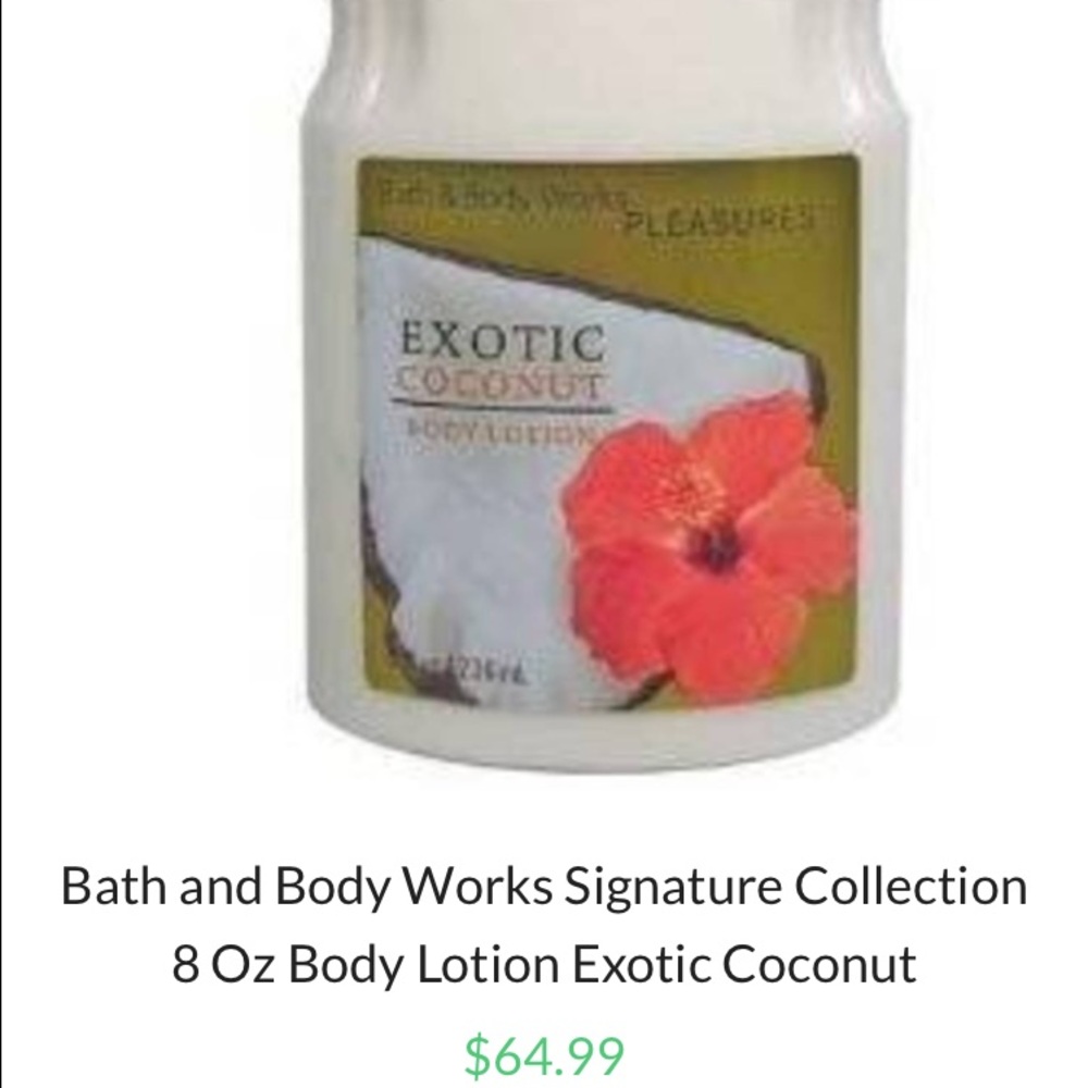 Exotic Coconut lotion