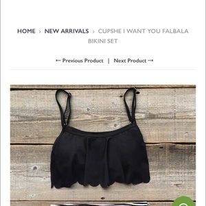 NEW Small Black Swimsuit Bikini Top