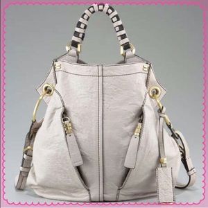 ORYANY "GWEN" BONE LEATHER SHOULDER BAG