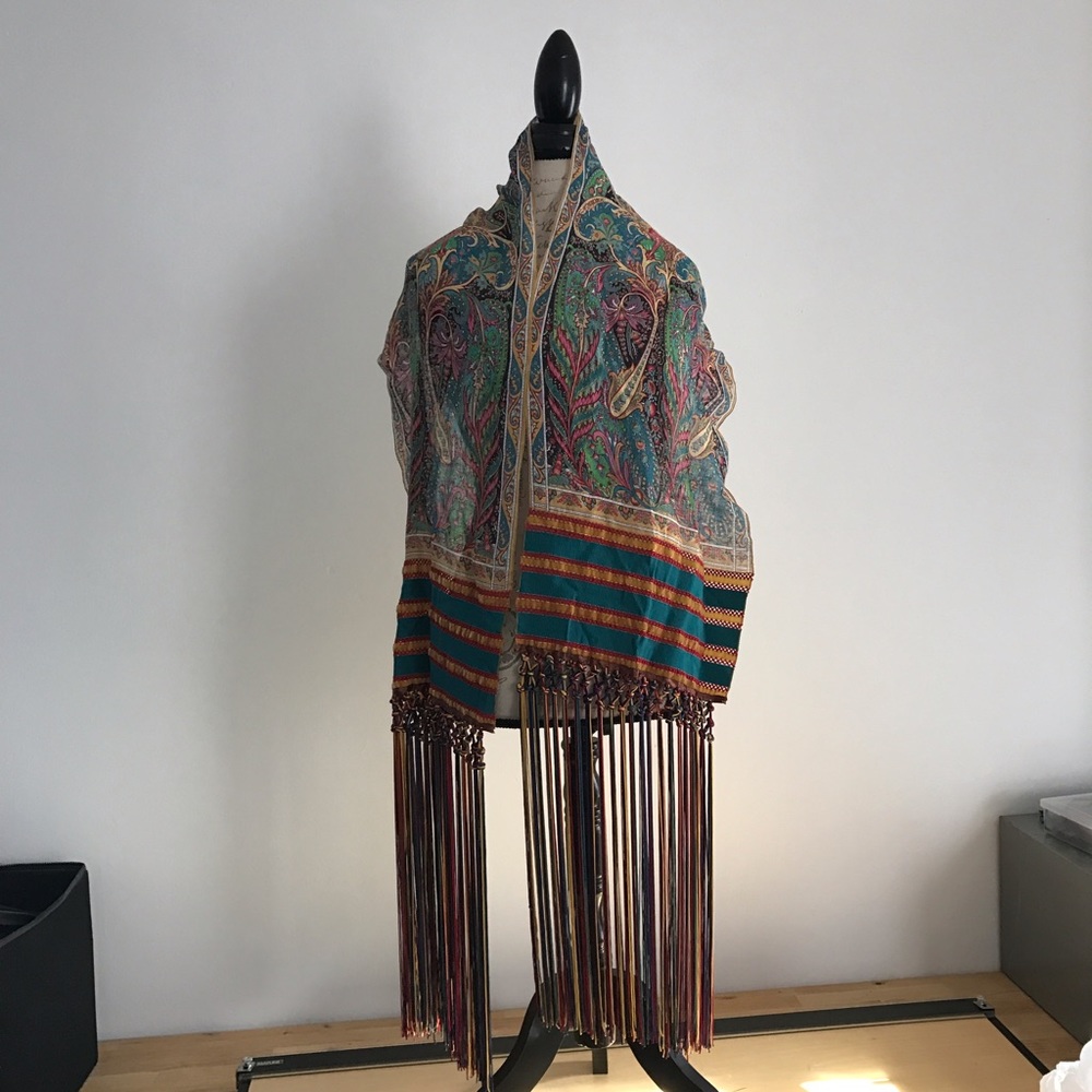 Etro fringed scarf