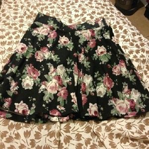 Floral skater skirt