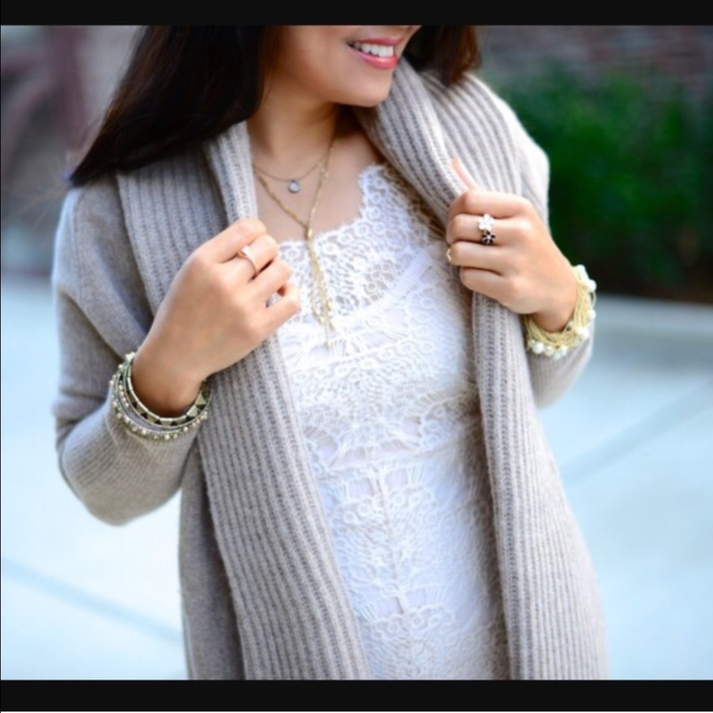 Max Studio gray cardigan