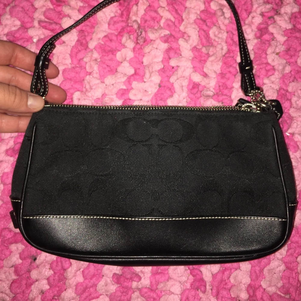 Mini black Coach bag